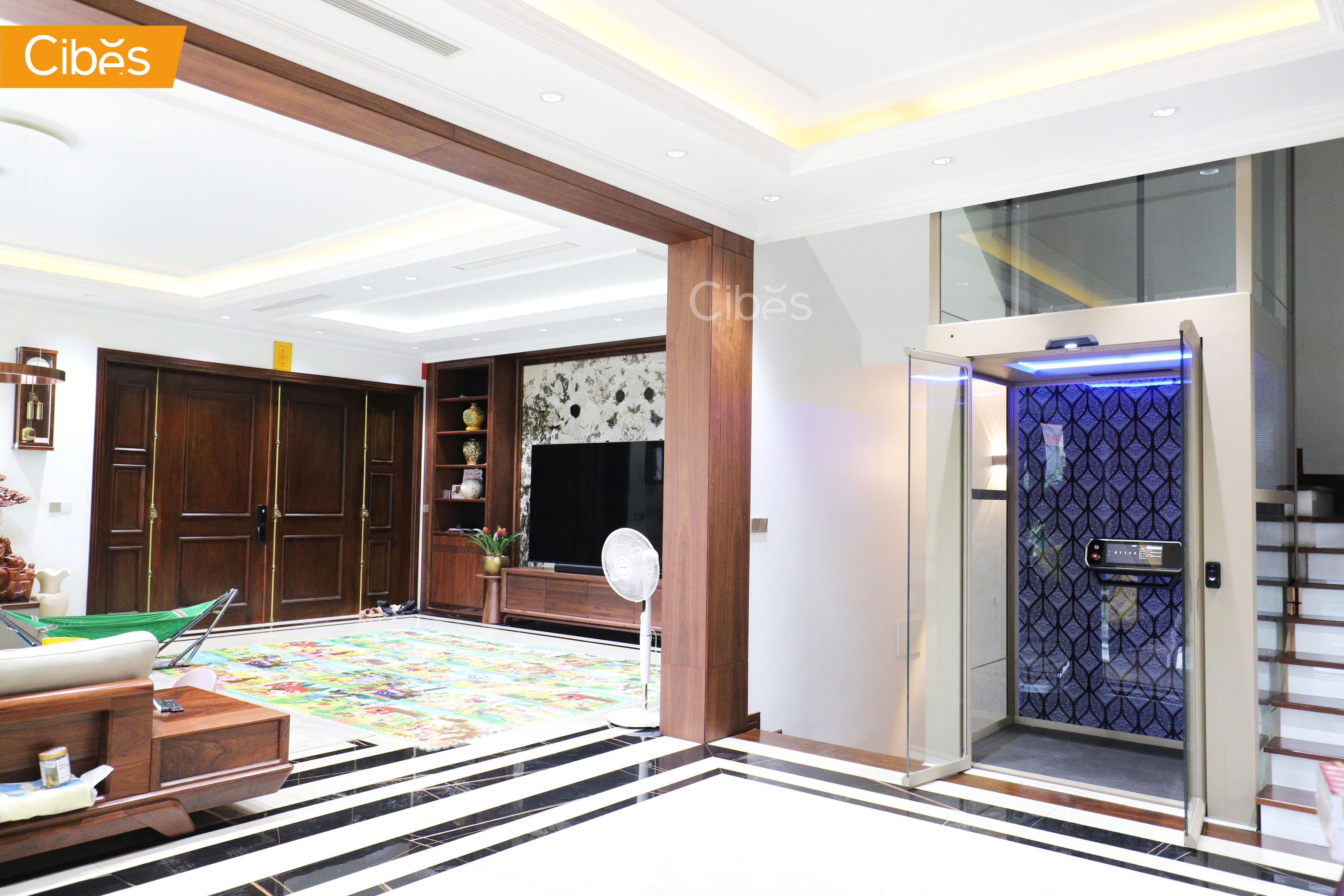 thang máy gia đình Cibes V90 galaxy